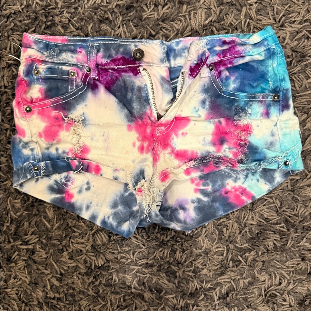 Ocean Drive Tie-Dye Jean Shorts